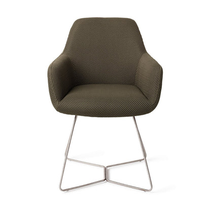 Jesper Home Hiroo Jungle Jewel Eetkamerstoel - Beehive Steel - KwaliteitWonen.nl