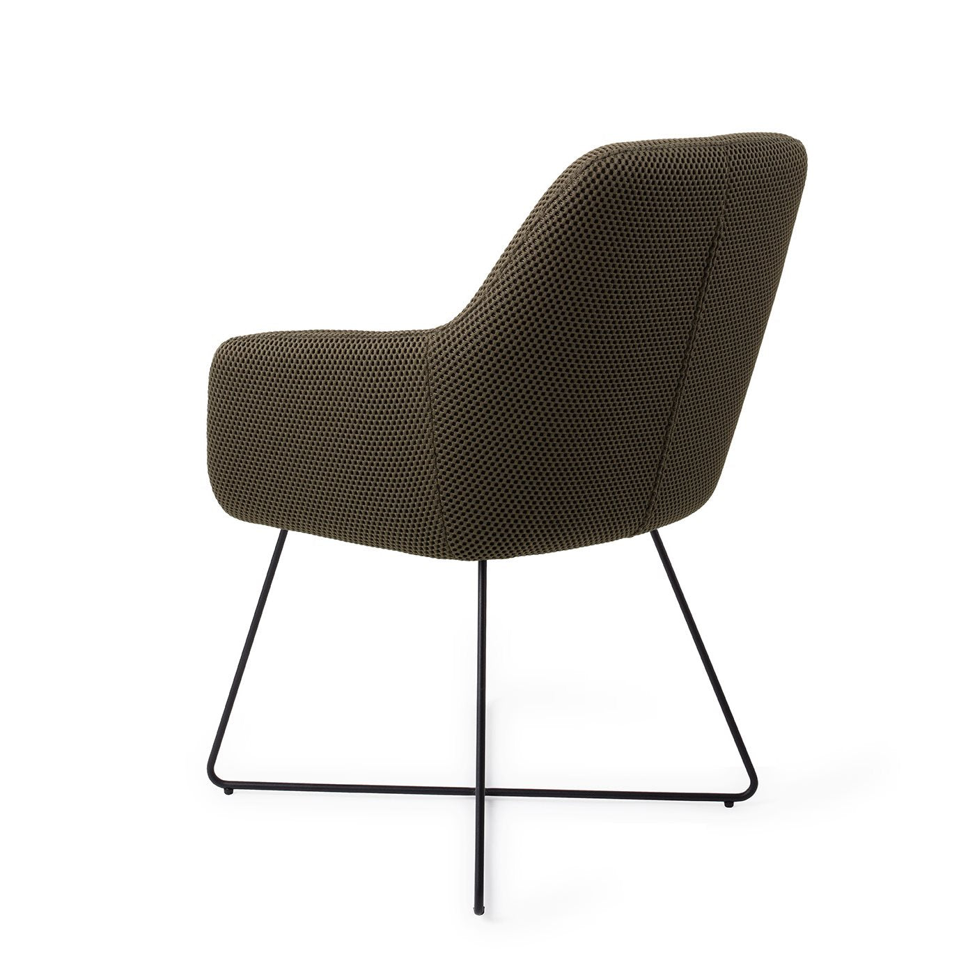 Jesper Home Hiroo Jungle Jewel Eetkamerstoel - Cross Black - KwaliteitWonen.nl