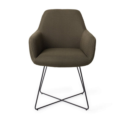 Jesper Home Hiroo Jungle Jewel Eetkamerstoel - Cross Black - KwaliteitWonen.nl