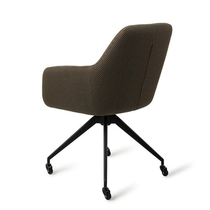 Jesper Home Hiroo Jungle Jewel Eetkamerstoel - Glide Black - KwaliteitWonen.nl
