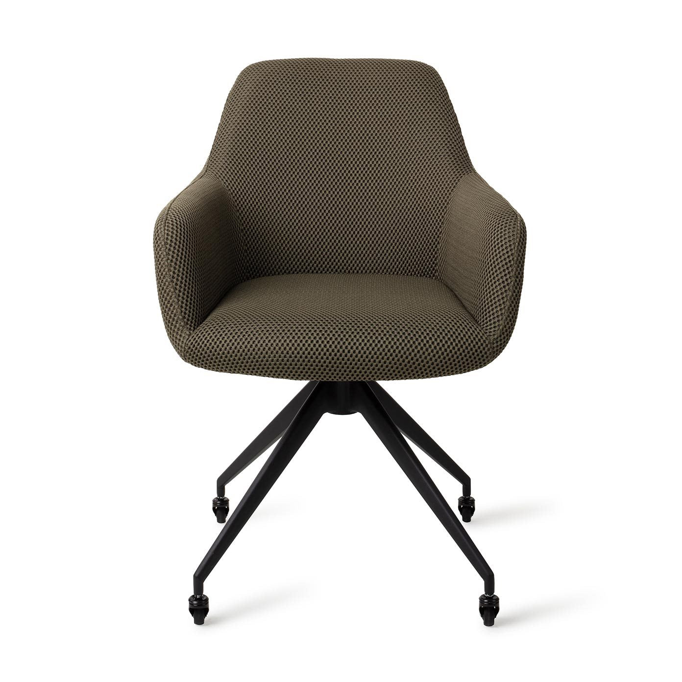 Jesper Home Hiroo Jungle Jewel Eetkamerstoel - Glide Black - KwaliteitWonen.nl