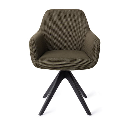 Jesper Home Hiroo Jungle Jewel Eetkamerstoel - Revolve Oak Black - KwaliteitWonen.nl