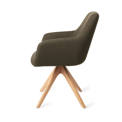 Jesper Home Hiroo Jungle Jewel Eetkamerstoel - Revolve Oak Natural - KwaliteitWonen.nl