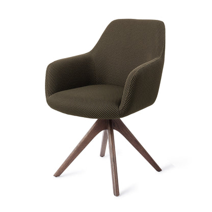 Jesper Home Hiroo Jungle Jewel Eetkamerstoel - Revolve Oak Walnut - KwaliteitWonen.nl