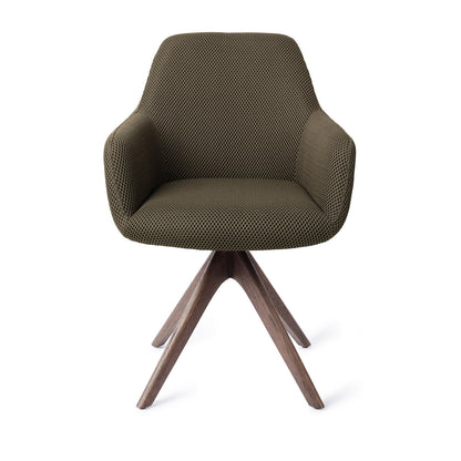 Jesper Home Hiroo Jungle Jewel Eetkamerstoel - Revolve Oak Walnut - KwaliteitWonen.nl