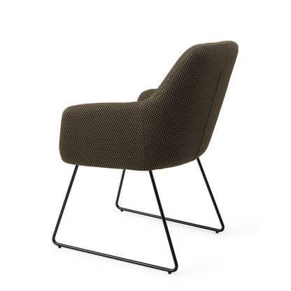 Jesper Home Hiroo Jungle Jewel Eetkamerstoel - Slide Black - KwaliteitWonen.nl