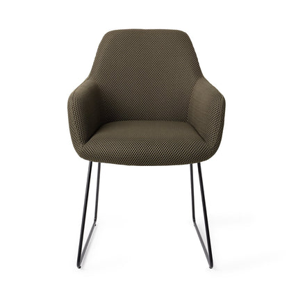 Jesper Home Hiroo Jungle Jewel Eetkamerstoel - Slide Black - KwaliteitWonen.nl