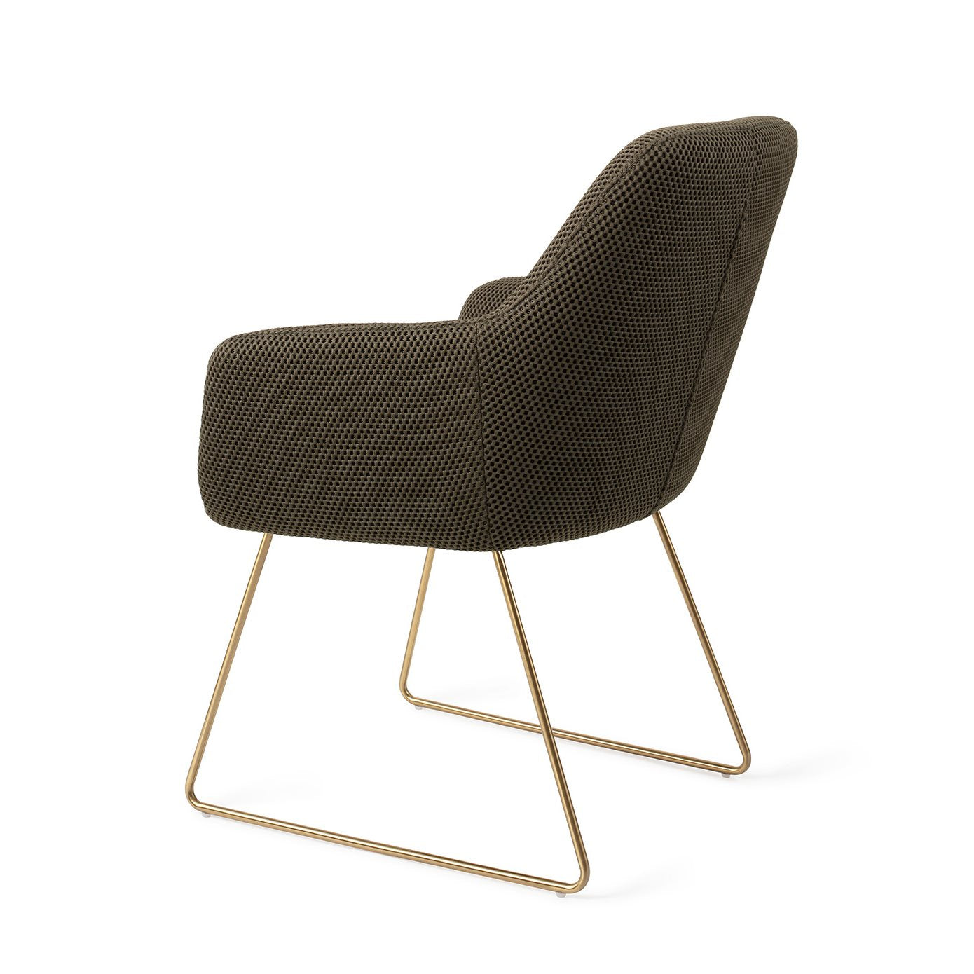 Jesper Home Hiroo Jungle Jewel Eetkamerstoel - Slide Gold - KwaliteitWonen.nl