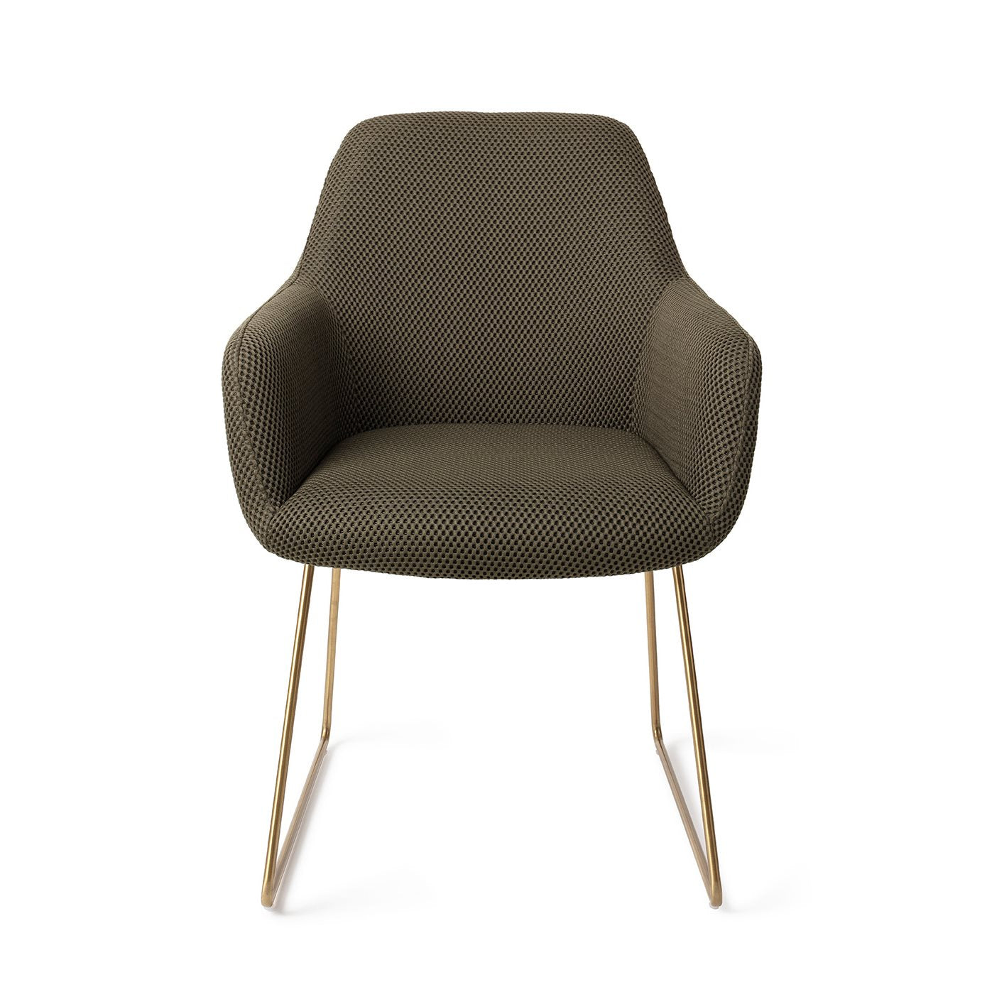 Jesper Home Hiroo Jungle Jewel Eetkamerstoel - Slide Gold - KwaliteitWonen.nl