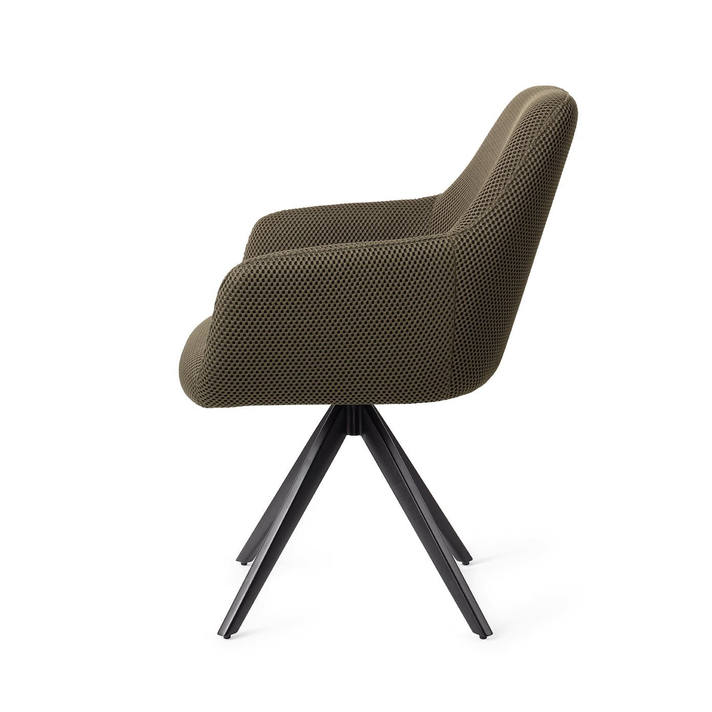 Jesper Home Hiroo Jungle Jewel Eetkamerstoel - Turn Black - KwaliteitWonen.nl