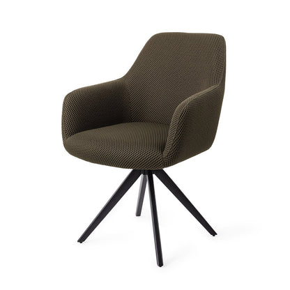 Jesper Home Hiroo Jungle Jewel Eetkamerstoel - Turn Black - KwaliteitWonen.nl