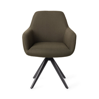 Jesper Home Hiroo Jungle Jewel Eetkamerstoel - Turn Black - KwaliteitWonen.nl