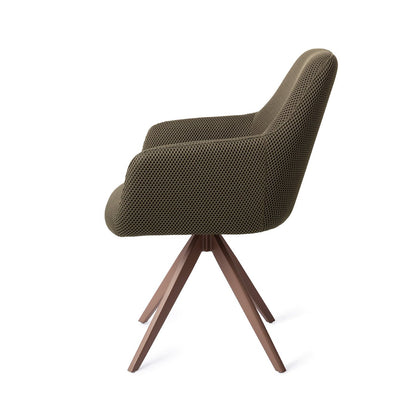 Jesper Home Hiroo Jungle Jewel Eetkamerstoel - Turn Brown - KwaliteitWonen.nl