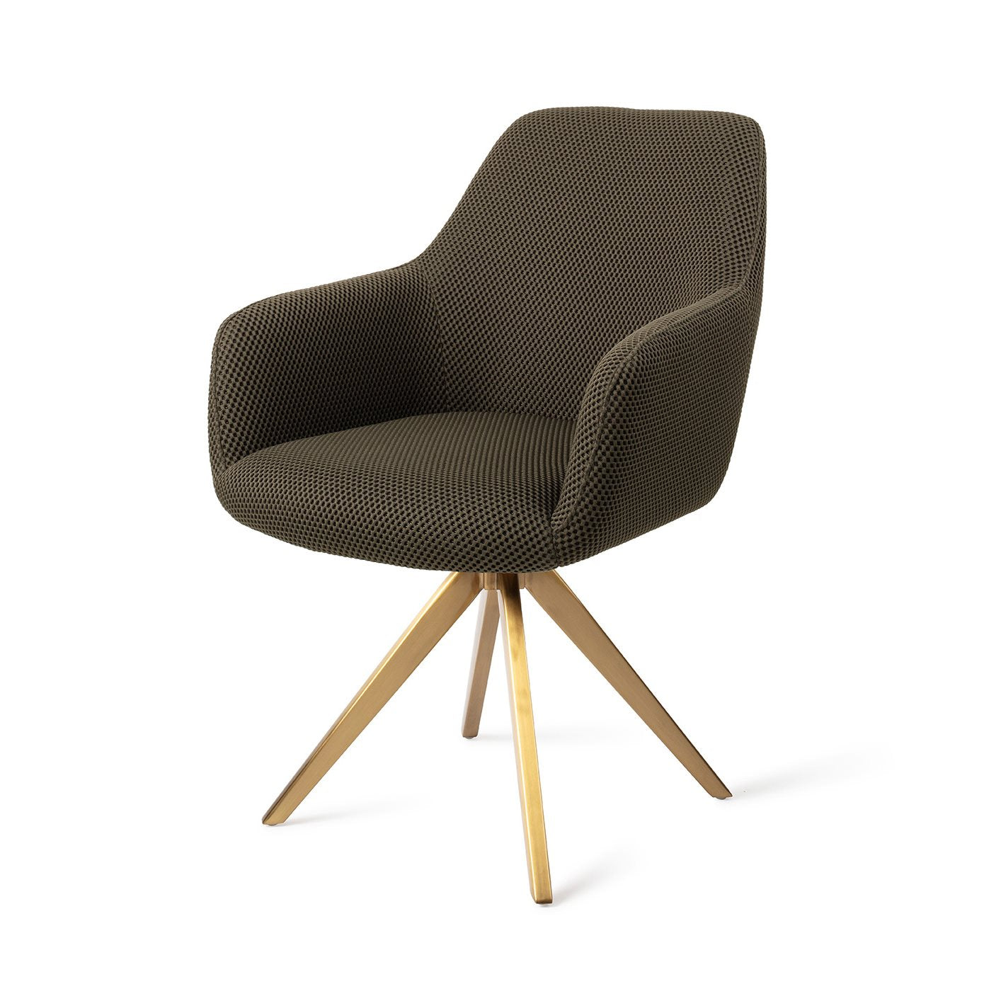 Jesper Home Hiroo Jungle Jewel Eetkamerstoel - Turn Gold - KwaliteitWonen.nl