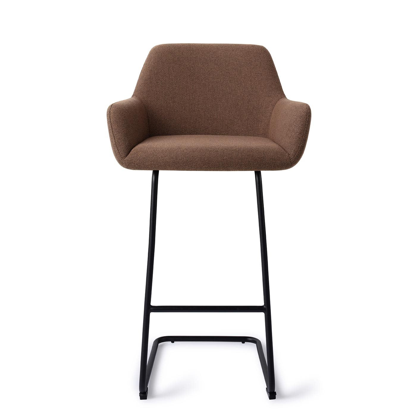 Jesper Home Hiroo Rustic Rye Barkruk - Arch Black (H) - KwaliteitWonen.nl