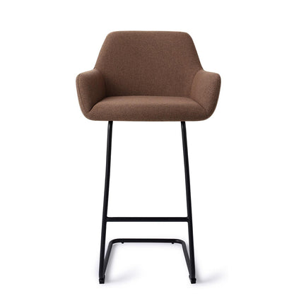 Jesper Home Hiroo Rustic Rye Barkruk - Arch Black (H) - KwaliteitWonen.nl