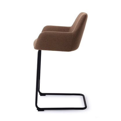 Jesper Home Hiroo Rustic Rye Barkruk - Arch Black (L) - KwaliteitWonen.nl