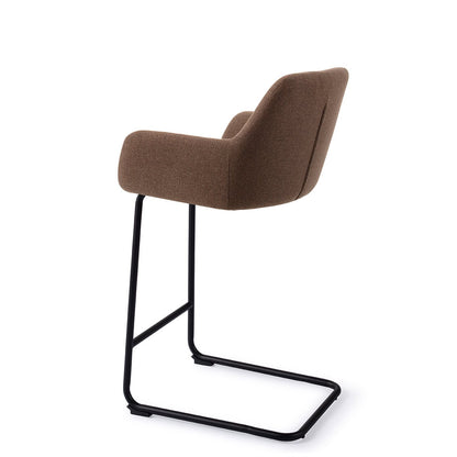 Jesper Home Hiroo Rustic Rye Barkruk - Arch Black (L) - KwaliteitWonen.nl