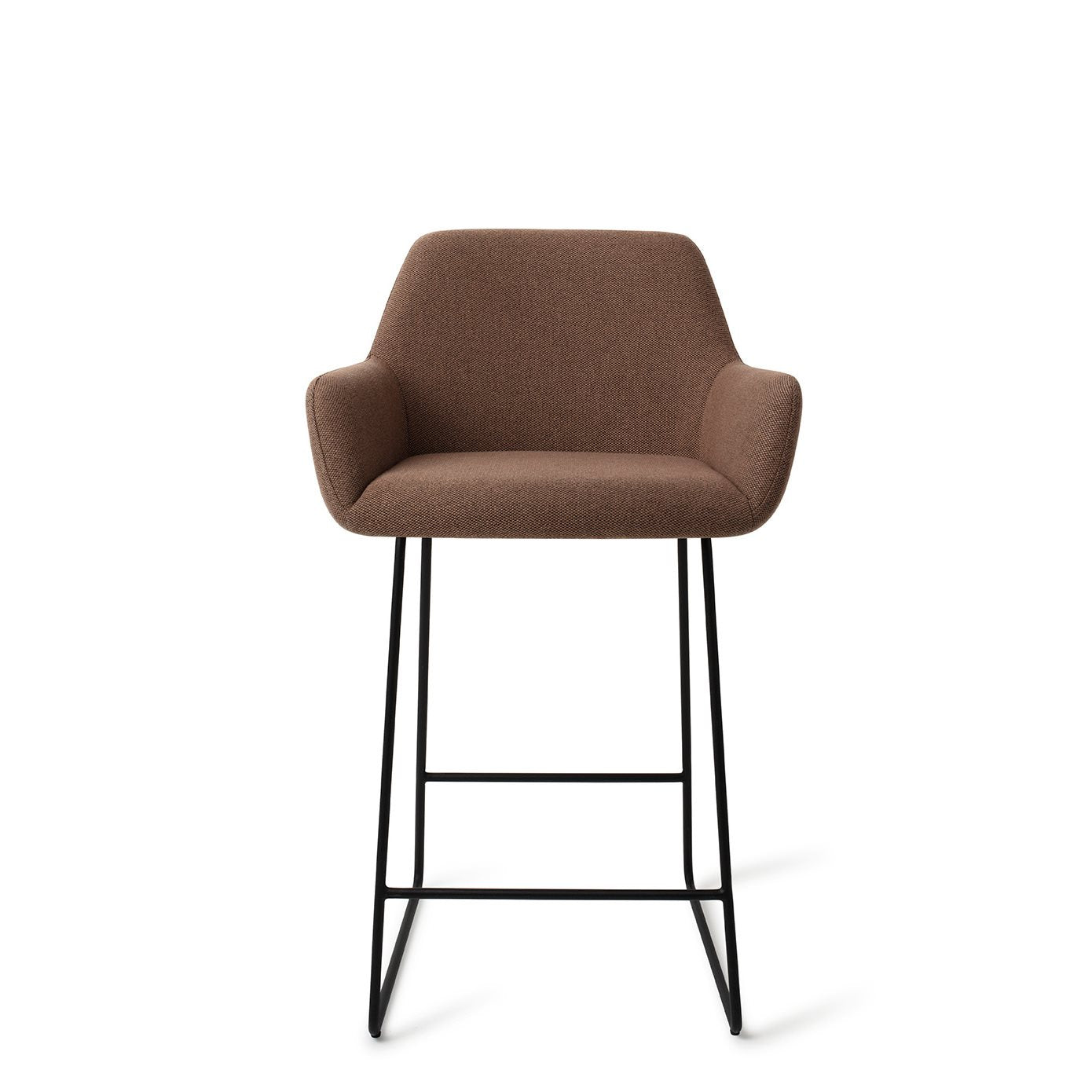 Jesper Home Hiroo Rustic Rye Barkruk - Slide Black (L) - KwaliteitWonen.nl