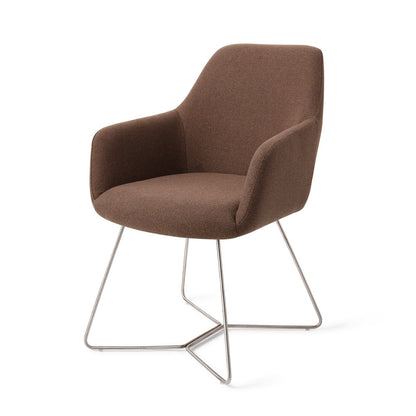 Jesper Home Hiroo Rustic Rye Eetkamerstoel - Beehive Steel - KwaliteitWonen.nl