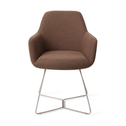 Jesper Home Hiroo Rustic Rye Eetkamerstoel - Beehive Steel - KwaliteitWonen.nl