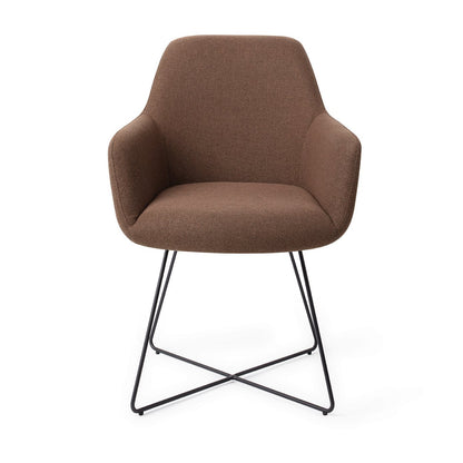 Jesper Home Hiroo Rustic Rye Eetkamerstoel - Cross Black - KwaliteitWonen.nl