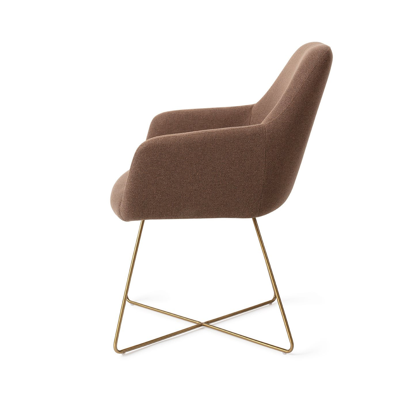 Jesper Home Hiroo Rustic Rye Eetkamerstoel - Cross Gold - KwaliteitWonen.nl