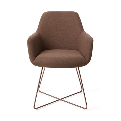 Jesper Home Hiroo Rustic Rye Eetkamerstoel - Cross Rose - KwaliteitWonen.nl