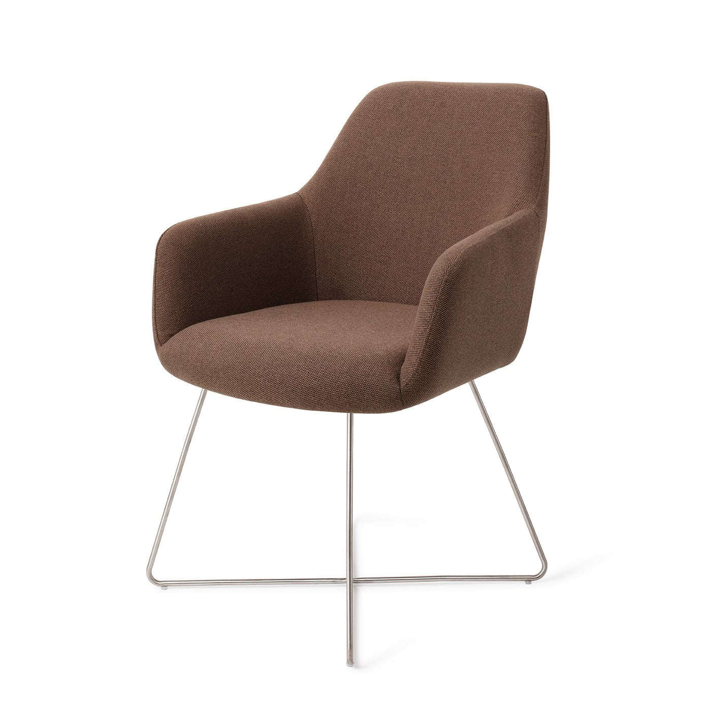 Jesper Home Hiroo Rustic Rye Eetkamerstoel - Cross Steel - KwaliteitWonen.nl