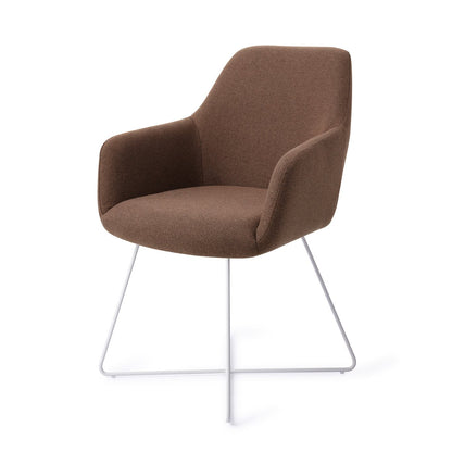 Jesper Home Hiroo Rustic Rye Eetkamerstoel - Cross White - KwaliteitWonen.nl