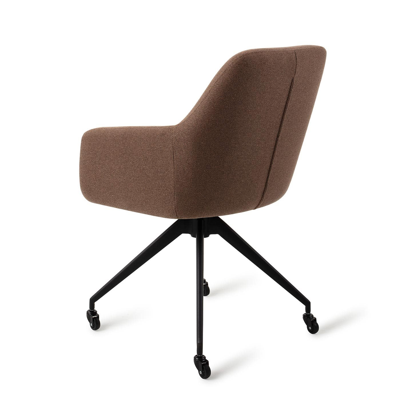Jesper Home Hiroo Rustic Rye Eetkamerstoel - Glide Black - KwaliteitWonen.nl
