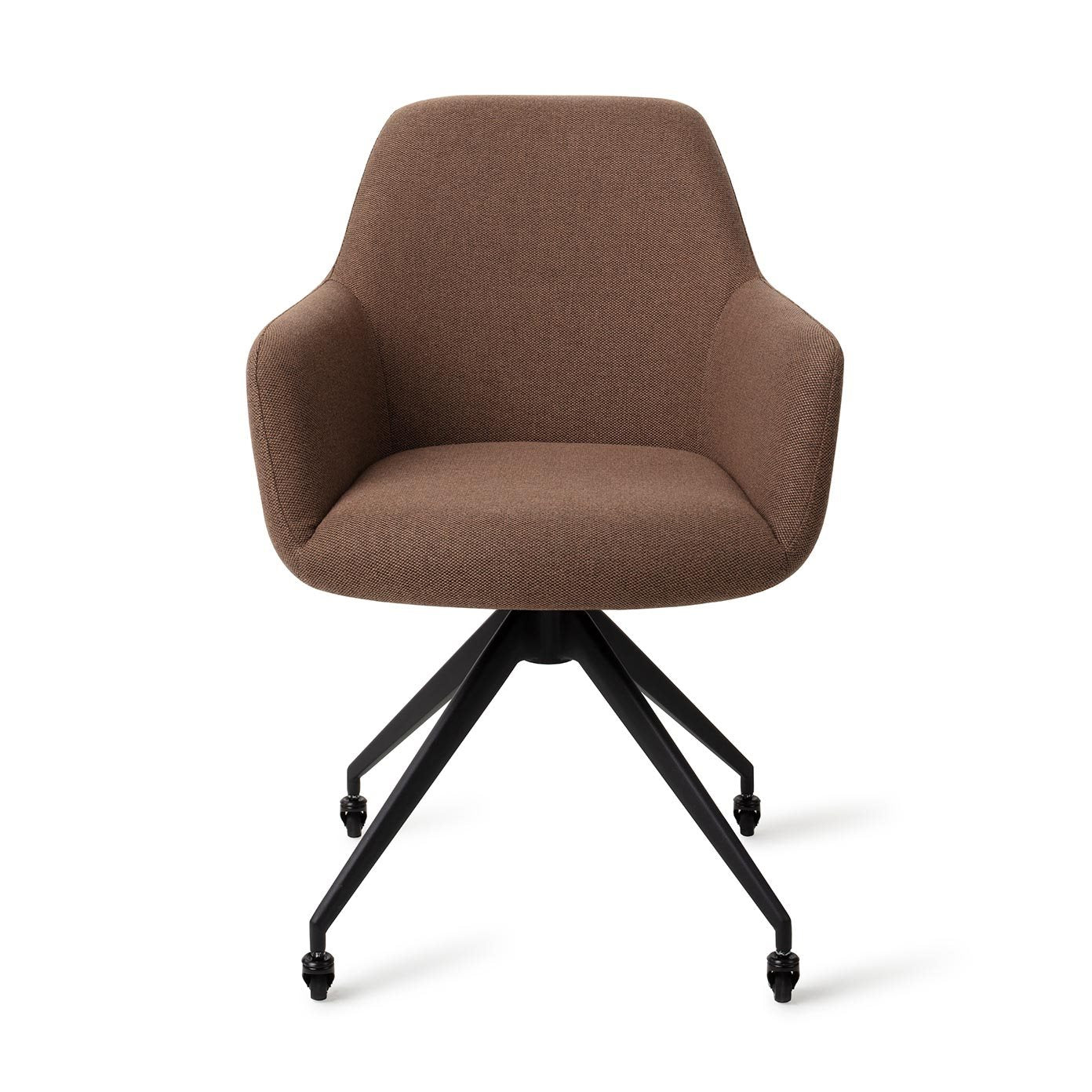 Jesper Home Hiroo Rustic Rye Eetkamerstoel - Glide Black - KwaliteitWonen.nl