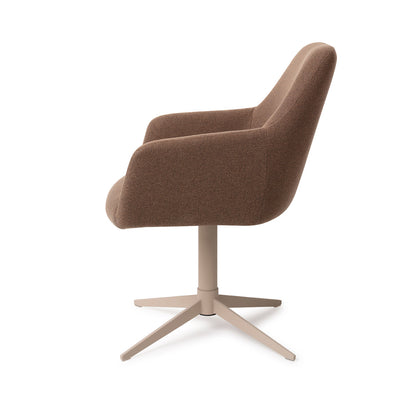 Jesper Home Hiroo Rustic Rye Eetkamerstoel - Quad Beige - KwaliteitWonen.nl