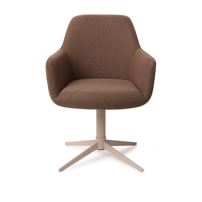 Jesper Home Hiroo Rustic Rye Eetkamerstoel - Quad Beige - KwaliteitWonen.nl