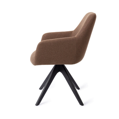 Jesper Home Hiroo Rustic Rye Eetkamerstoel - Revolve Oak Black - KwaliteitWonen.nl