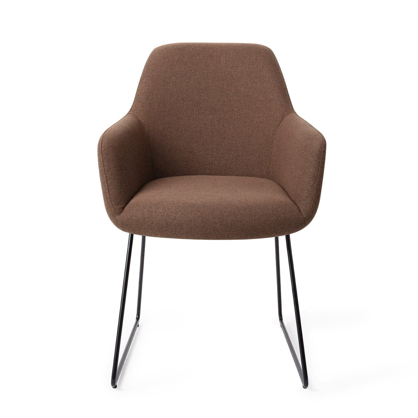 Jesper Home Hiroo Rustic Rye Eetkamerstoel - Slide Black - KwaliteitWonen.nl