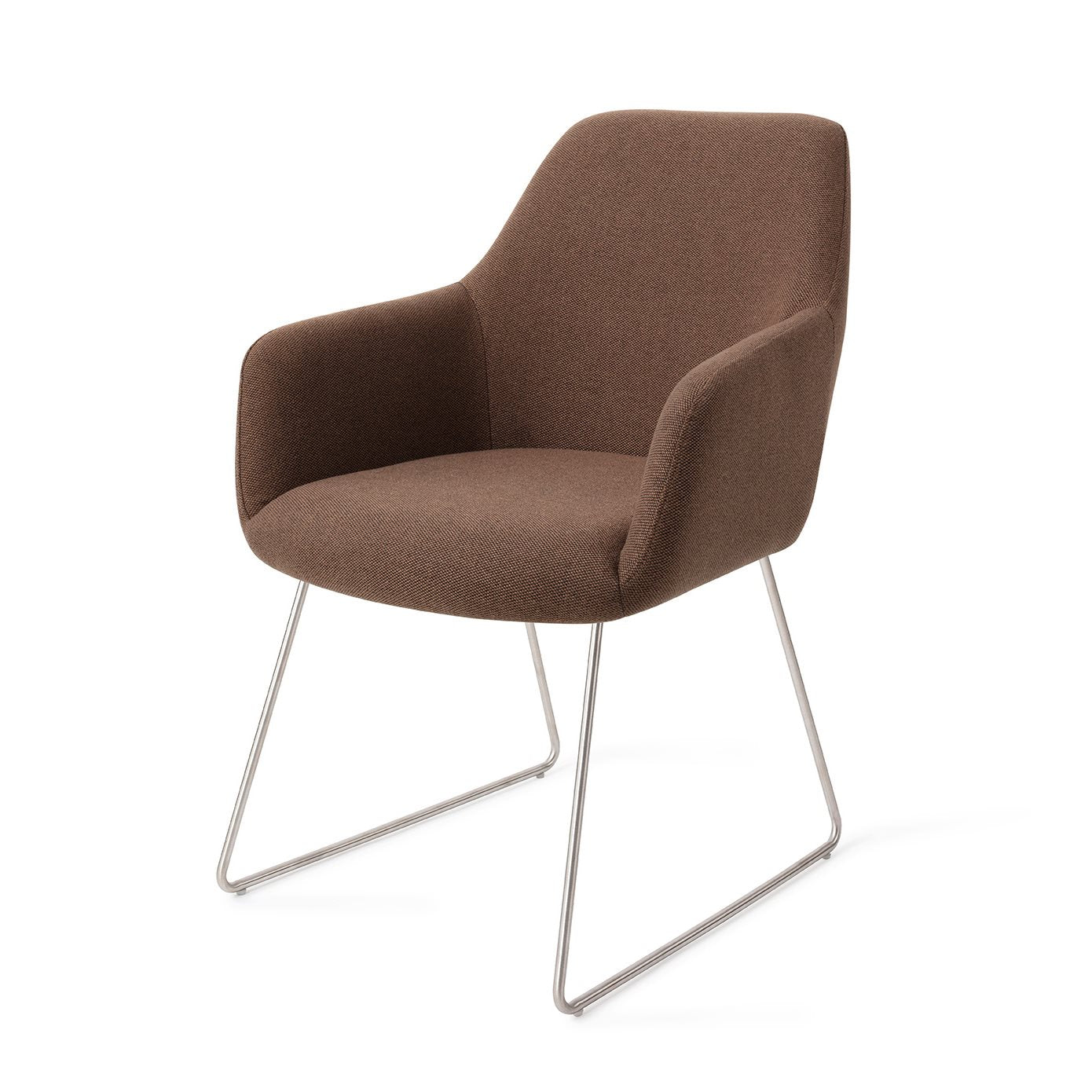 Jesper Home Hiroo Rustic Rye Eetkamerstoel - Slide Steel - KwaliteitWonen.nl