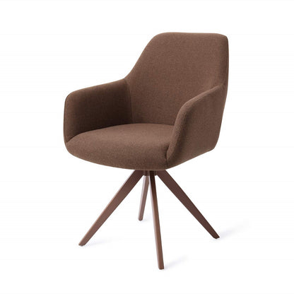 Jesper Home Hiroo Rustic Rye Eetkamerstoel - Turn Brown - KwaliteitWonen.nl