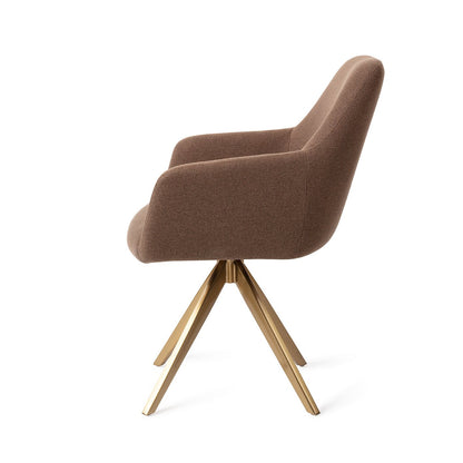 Jesper Home Hiroo Rustic Rye Eetkamerstoel - Turn Gold - KwaliteitWonen.nl