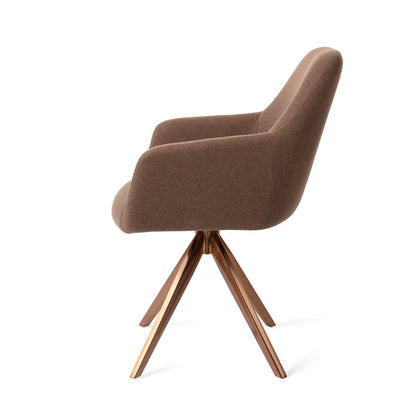 Jesper Home Hiroo Rustic Rye Eetkamerstoel - Turn Rose - KwaliteitWonen.nl