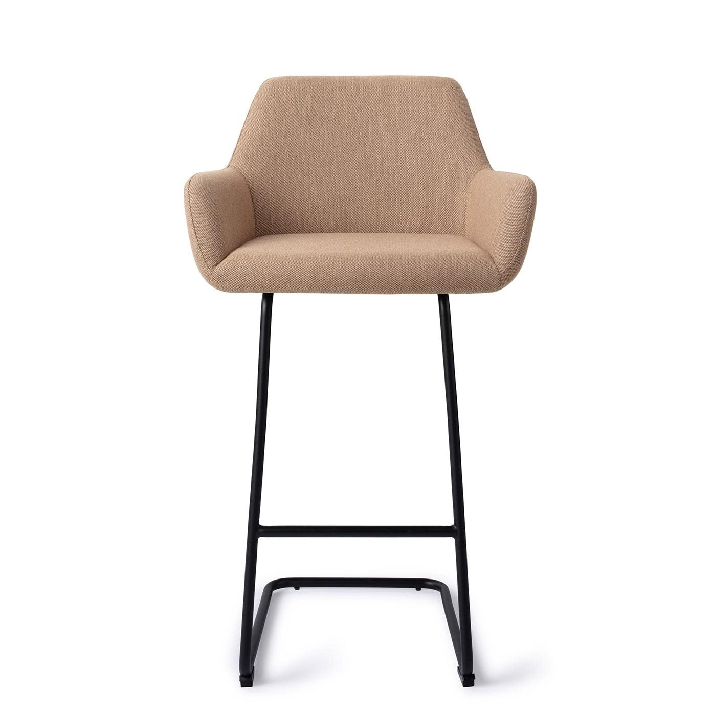 Jesper Home Hiroo Whisper Wheat Barkruk - Arch Black (H) - KwaliteitWonen.nl