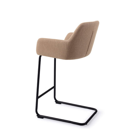 Jesper Home Hiroo Whisper Wheat Barkruk - Arch Black (L) - KwaliteitWonen.nl
