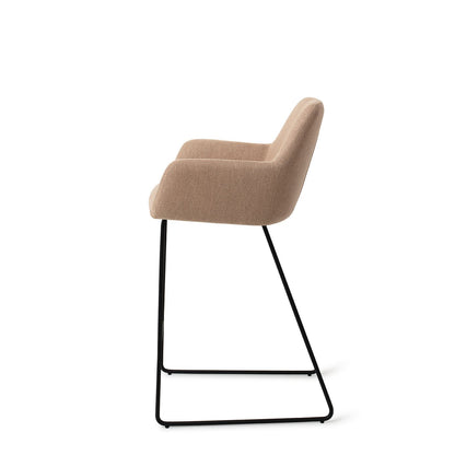 Jesper Home Hiroo Whisper Wheat Barkruk - Slide Black (L) - KwaliteitWonen.nl