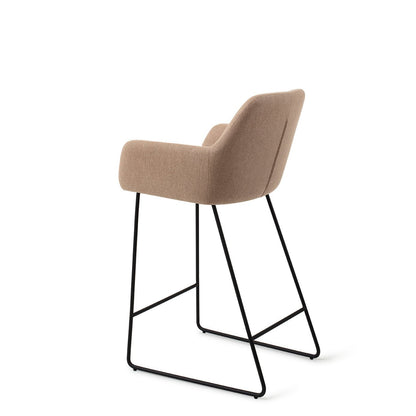 Jesper Home Hiroo Whisper Wheat Barkruk - Slide Black (L) - KwaliteitWonen.nl