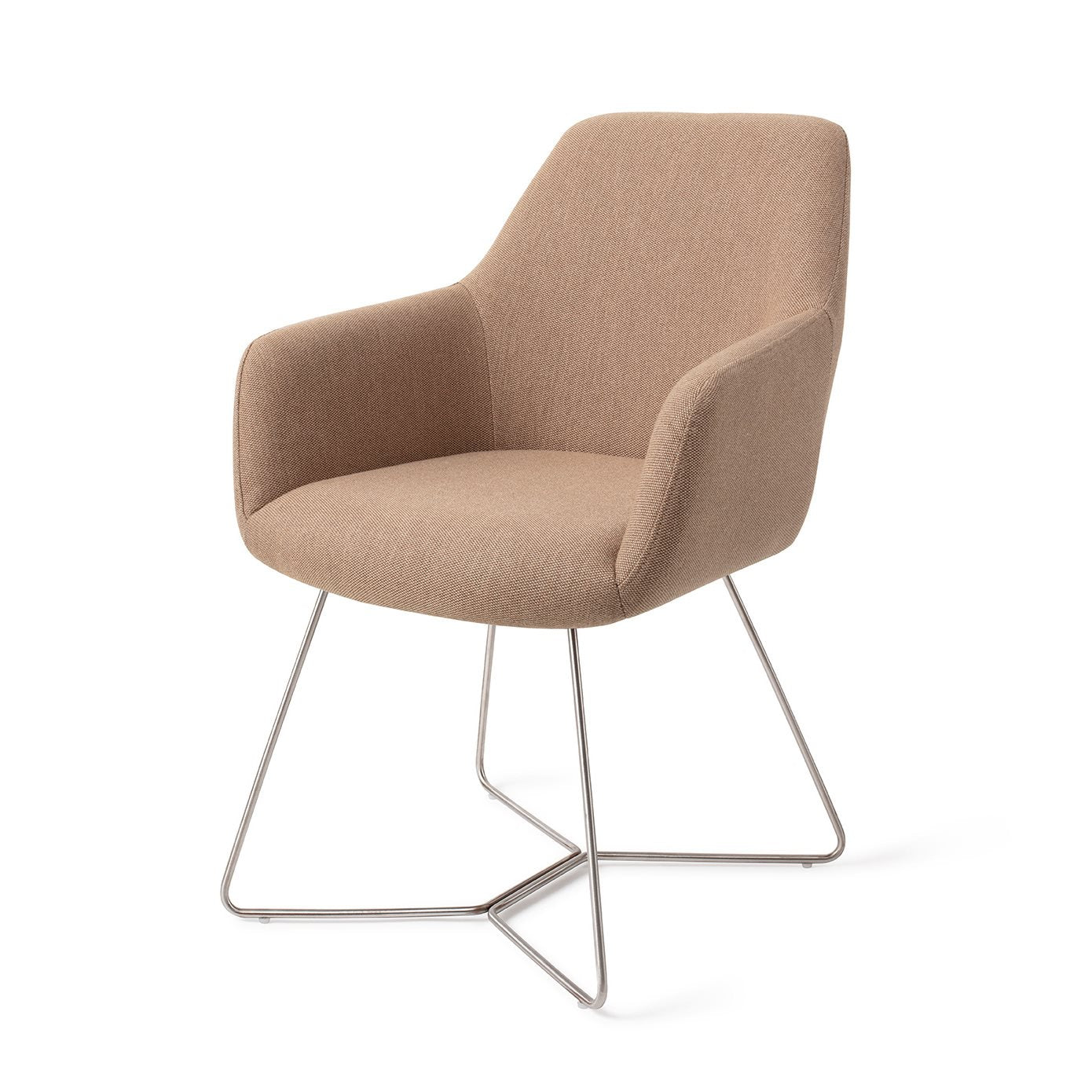 Jesper Home Hiroo Whisper Wheat Eetkamerstoel - Beehive Steel - KwaliteitWonen.nl