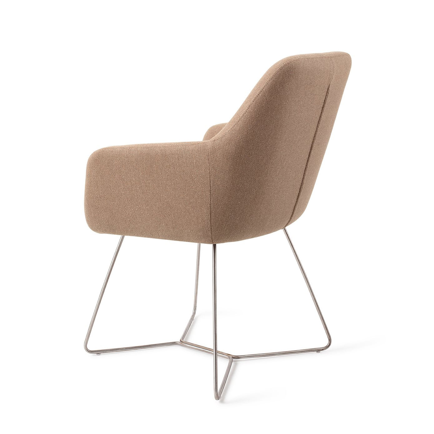 Jesper Home Hiroo Whisper Wheat Eetkamerstoel - Beehive Steel - KwaliteitWonen.nl