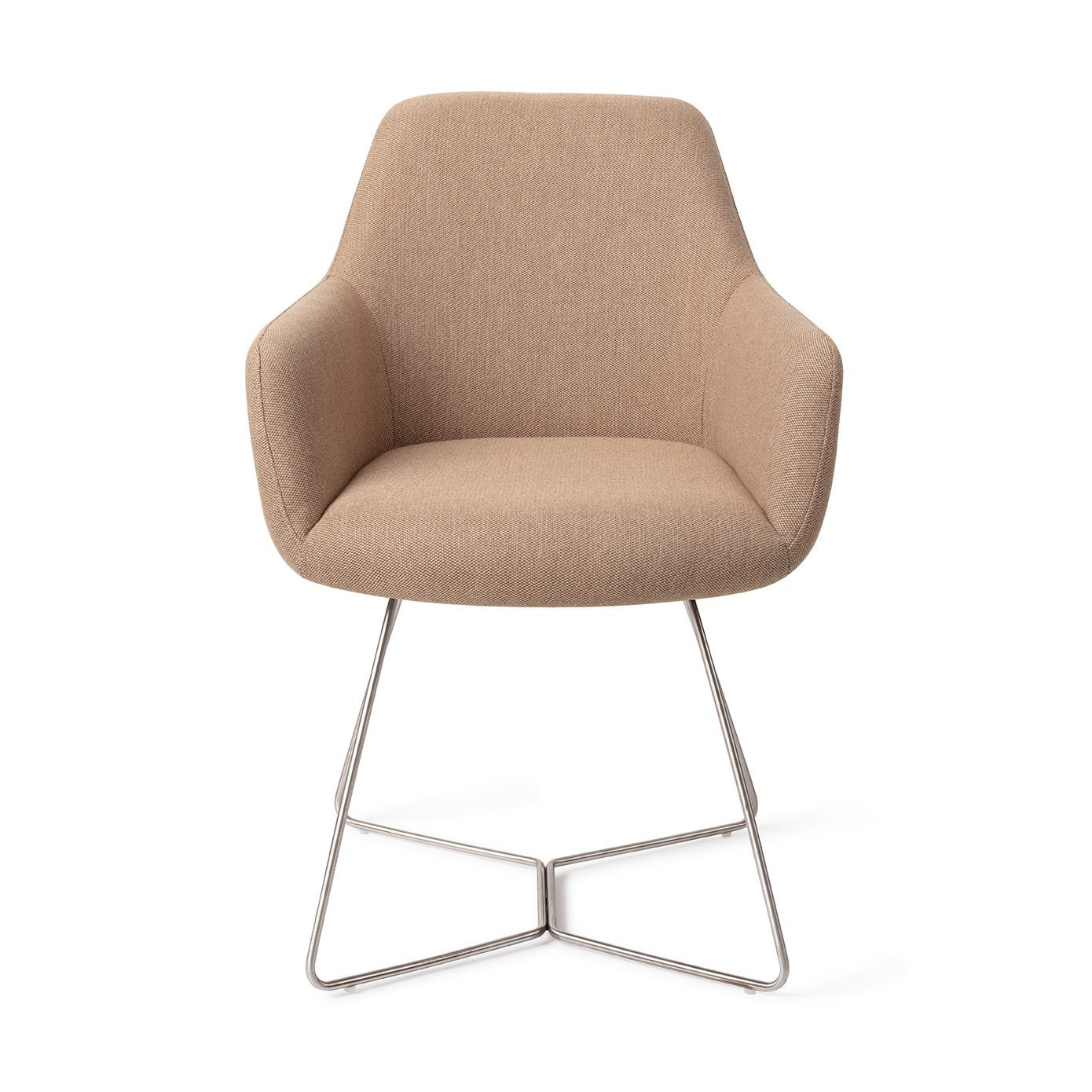 Jesper Home Hiroo Whisper Wheat Eetkamerstoel - Beehive Steel - KwaliteitWonen.nl