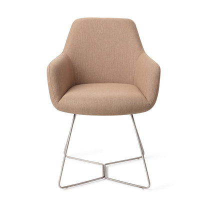 Jesper Home Hiroo Whisper Wheat Eetkamerstoel - Beehive Steel - KwaliteitWonen.nl