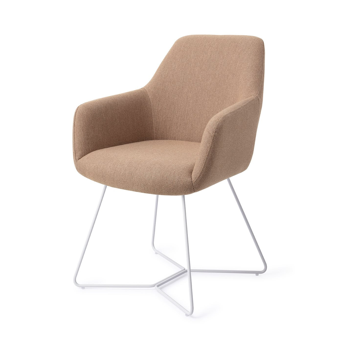 Jesper Home Hiroo Whisper Wheat Eetkamerstoel - Beehive White - KwaliteitWonen.nl