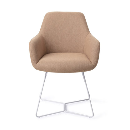 Jesper Home Hiroo Whisper Wheat Eetkamerstoel - Beehive White - KwaliteitWonen.nl